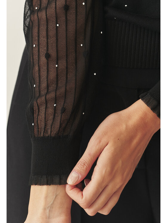 TATUUM TATUUM Sweter MESHY Czarny