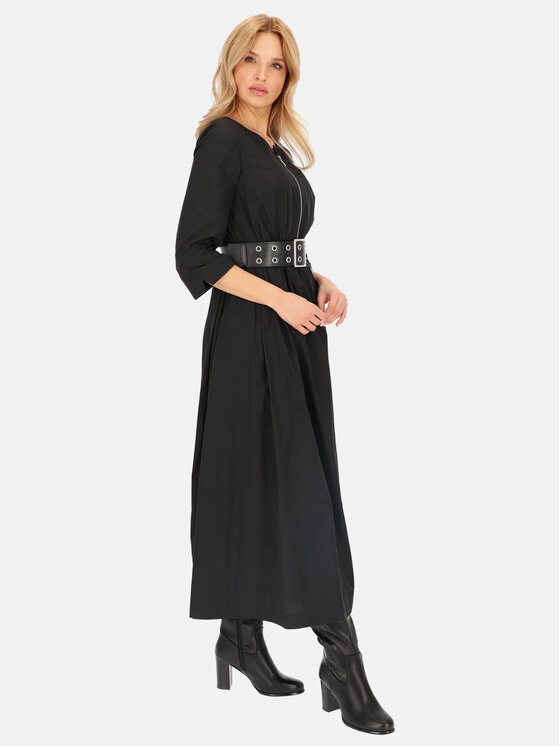 L’AF L’AF Sukienka codzienna Wanda Czarny Regular Fit