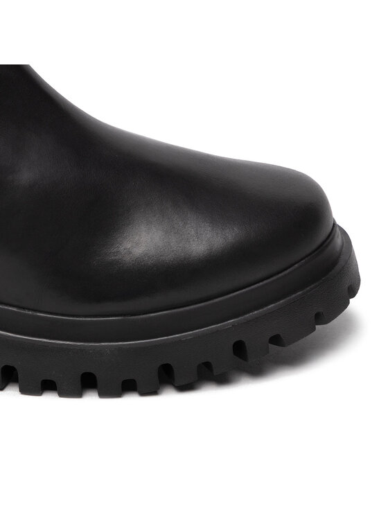 Tommy Jeans Tommy Jeans Stivali sopra il ginocchio Knit Overknee Boot EN0EN01830 Nero