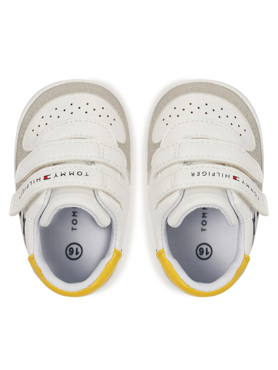 Tommy Hilfiger Tommy Hilfiger Сникърси Flag Low Sneaker T0B9-33830-1755 Бял