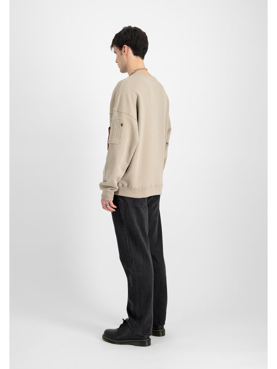Alpha Industries Alpha Industries Bluza 146303 Brązowy Regular Fit