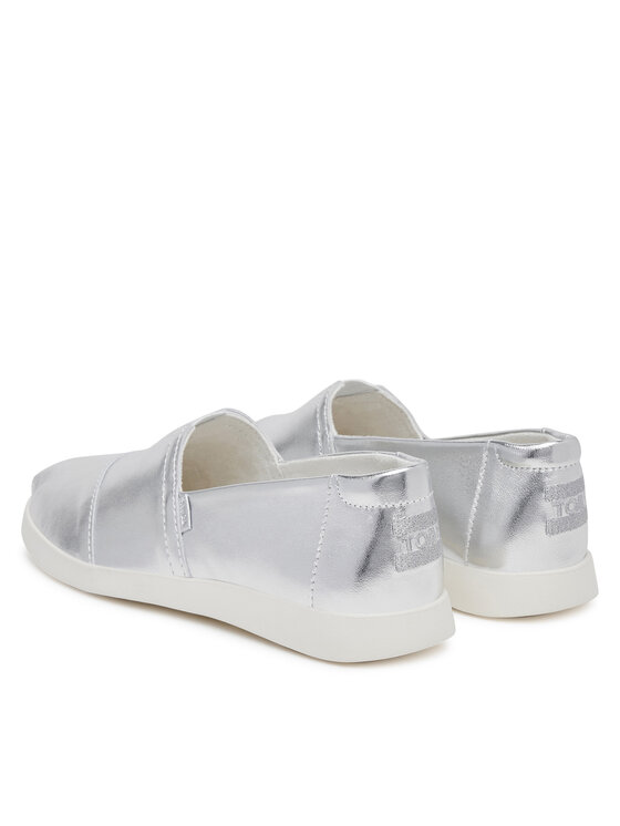 Toms Toms Туфлі Alpargata Plus 10021745 Срібний