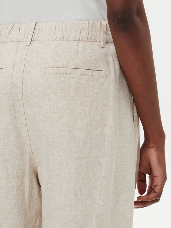 Gap Gap Spodnie materiałowe 713998-03 Beżowy Wide Leg