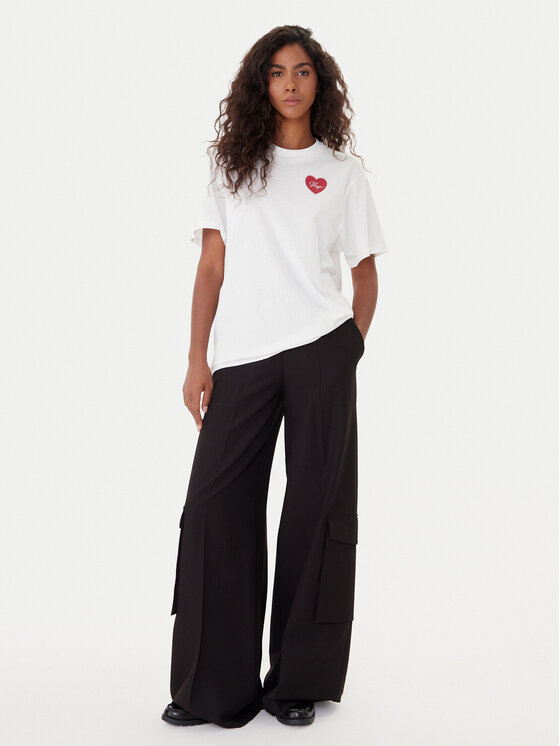 HUGO HUGO Tricou Vintag 50551445 Alb Regular Fit