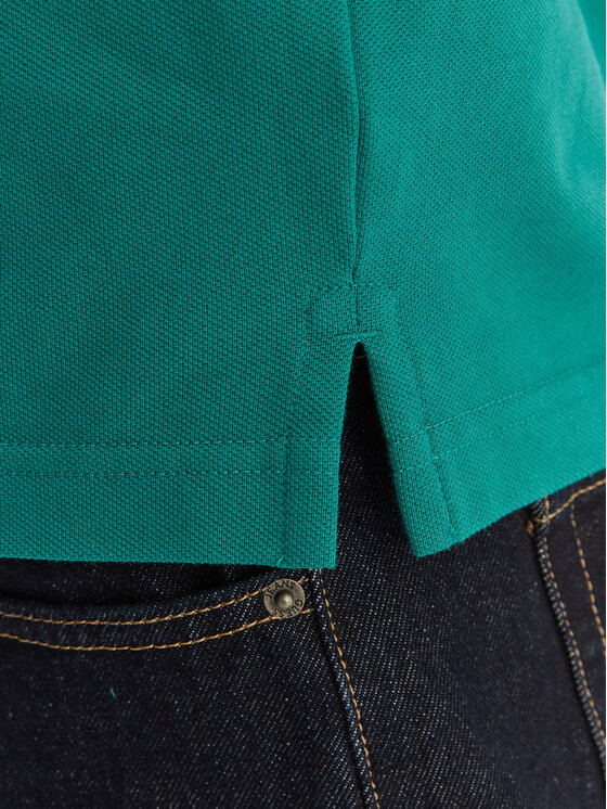 Gant Gant Тениска с яка и копчета Shield 2220 Зелен