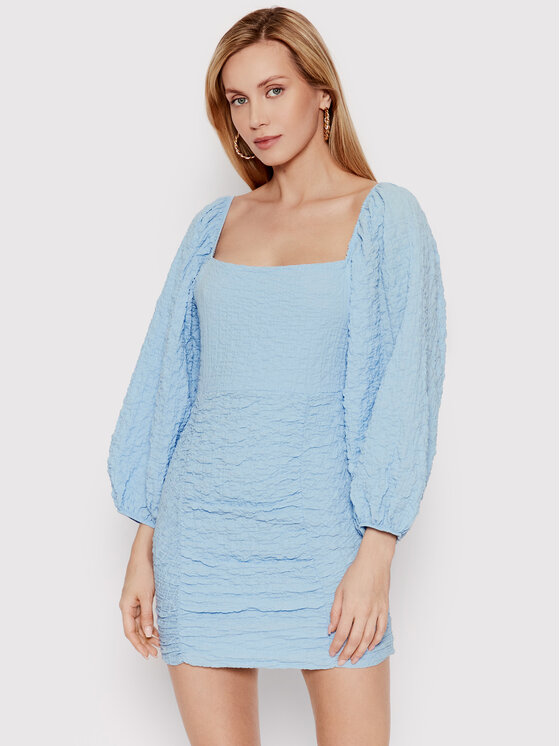 DeeZee DeeZee Každodenné šaty Gessa 12250 Modrá Slim Fit