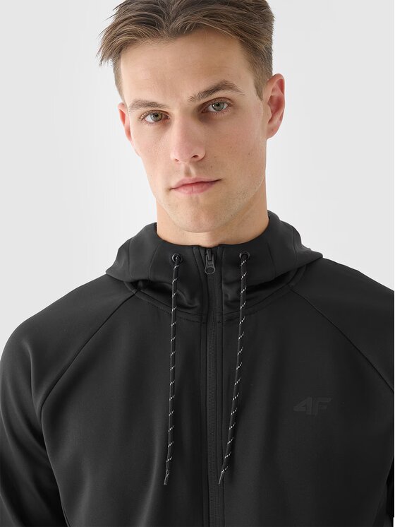 4F 4F Felpa tecnica 4FWAW24TFSWM405-20S Nero Regular Fit