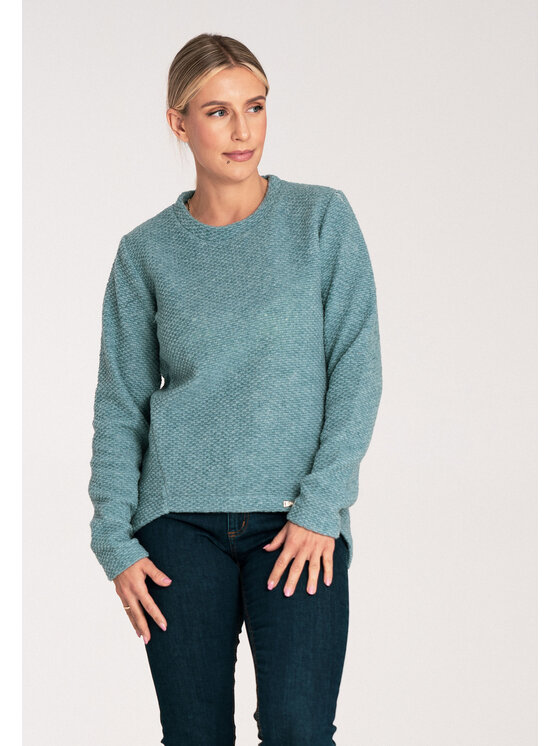 FIGL FIGL Svetr M1044 Zelená Classic Fit