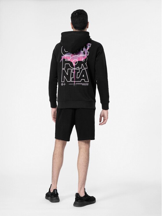 4F 4F Спортни шорти 4FSS23TSHOM080 Черен Regular Fit