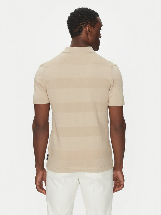 Hechter Paris Hechter Paris Polo 65009 151808 Beżowy Regular Fit