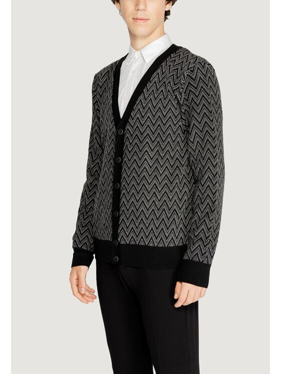 Antony Morato Antony Morato Ζακέτα WOOL BLEND Μαύρο Regular Fit