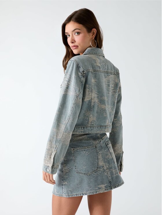 Guess Guess Bunda pro přechodné období 183952 Modrá Classic Fit