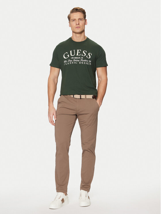 Guess Guess T-krekls M5RI43 K9RM1 Zaļš Regular Fit