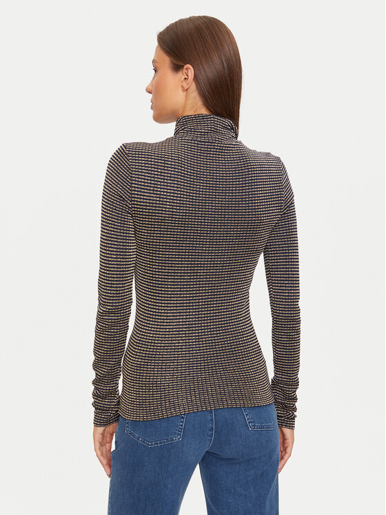 Tommy Hilfiger Tommy Hilfiger Krekls ar augstu apkakli WW0WW42905 Tumši zils Slim Fit