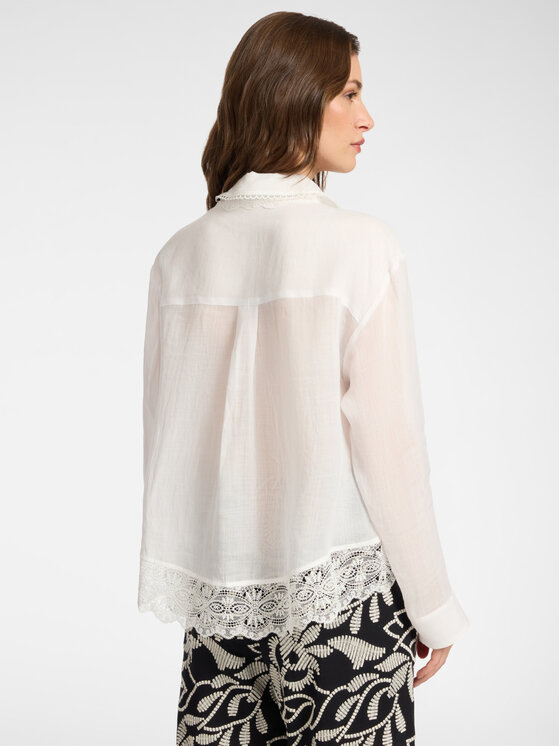 Elena Mirò Elena Mirò Camicia 5194P000280N001 Bianco Regular Fit