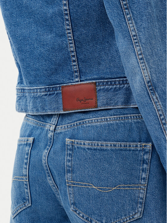 Pepe Jeans Pepe Jeans Džínsová bunda PL402430 Modrá Slim Fit