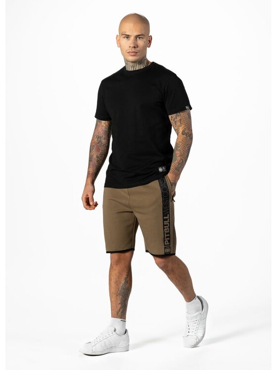 PITBULL PITBULL Szorty Szorty Brązowy Regular Fit