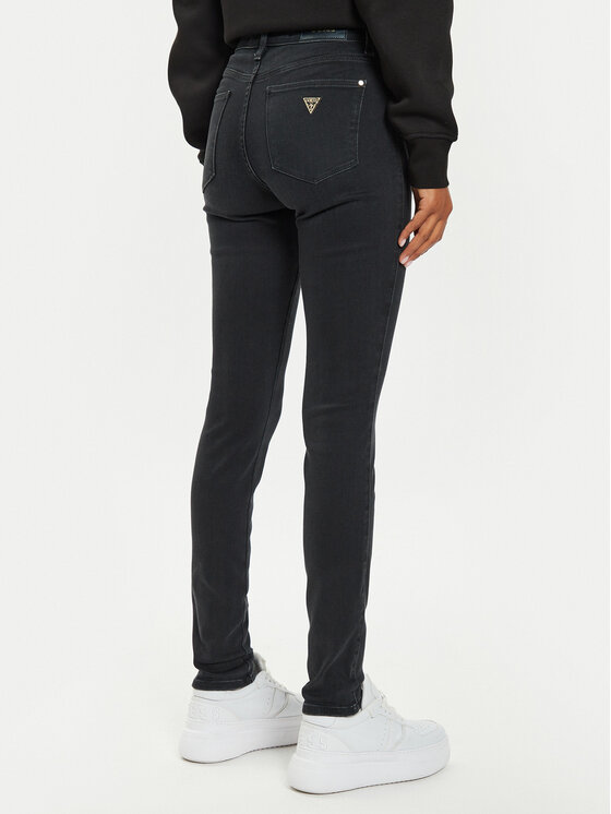 Guess Guess Τζιν W4BAJ3 D5HA1 Μαύρο Skinny Fit