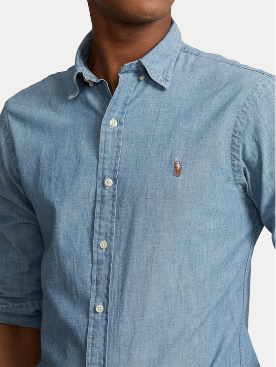 Polo Ralph Lauren Polo Ralph Lauren Koszula Core Replen 710548538 Niebieski Slim Fit