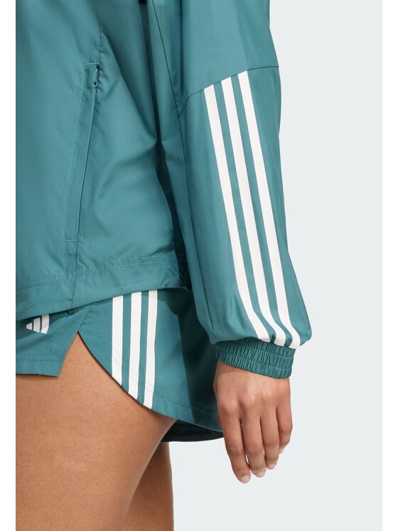 adidas adidas Kurtka do biegania 134027 Zielony Loose Fit