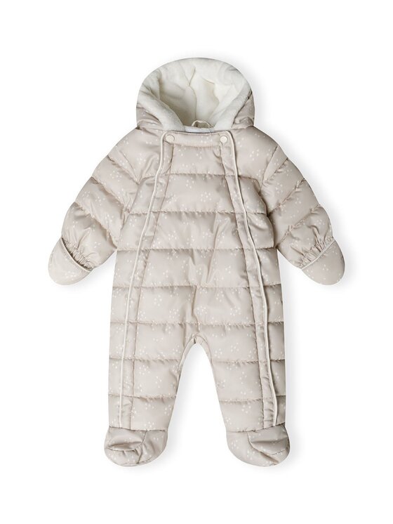 minoti minoti Kombinezon zimowy 31BABYSNOW10 Beżowy Regular Fit