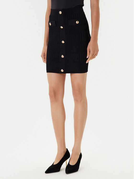 Marciano Guess Marciano Guess Miniszoknya 5YGD32 5881Z Fekete Slim Fit