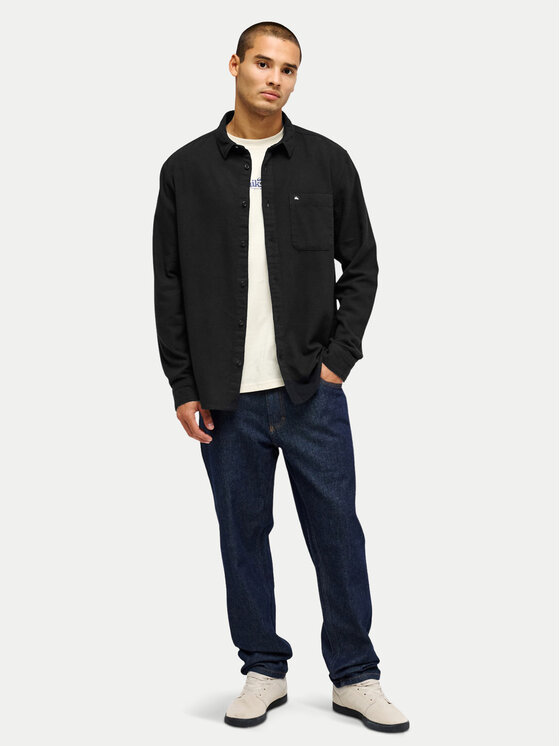 Quiksilver Quiksilver Πουκάμισο Motherfly Solid EQYWT04651 Μαύρο Regular Fit