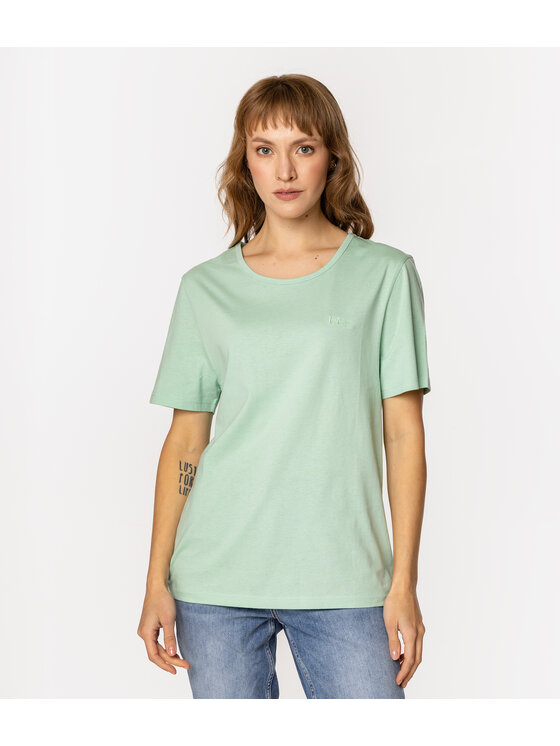 Lee Cooper Lee Cooper T-Shirt SIA 9505 Zielony Regular Fit