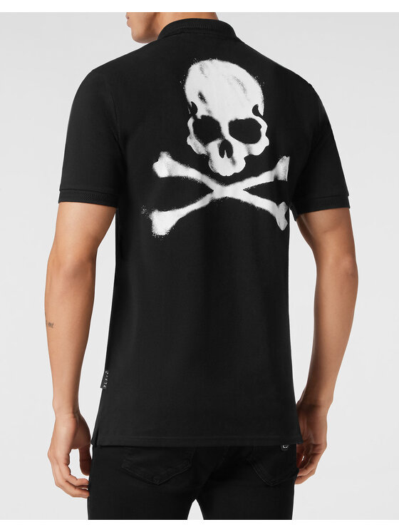 PHILIPP PLEIN PHILIPP PLEIN Polo 755 Czarny Slim Fit