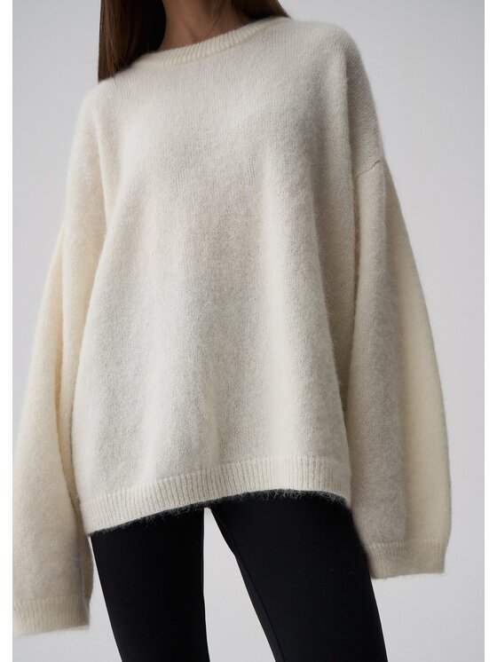 Le Collet Le Collet Sweter DIANA Écru Oversize