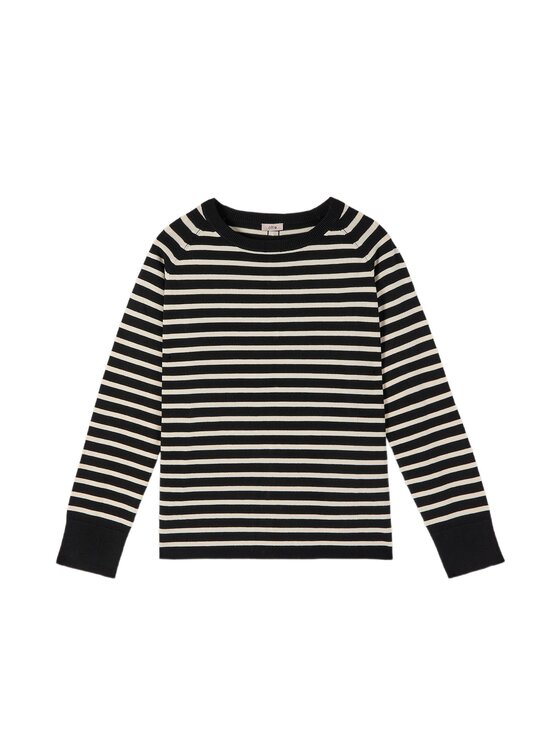 Oltre Oltre Sweter M050J005352N0Z3 Czarny Regular Fit