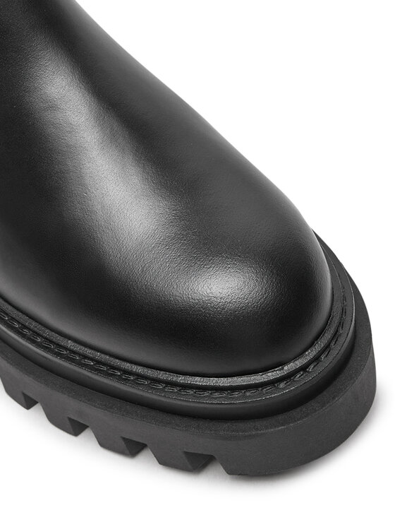 Calvin Klein Jeans Calvin Klein Jeans Kotníková obuv s elastickým prvkem Flatform YW0YW01542 Černá
