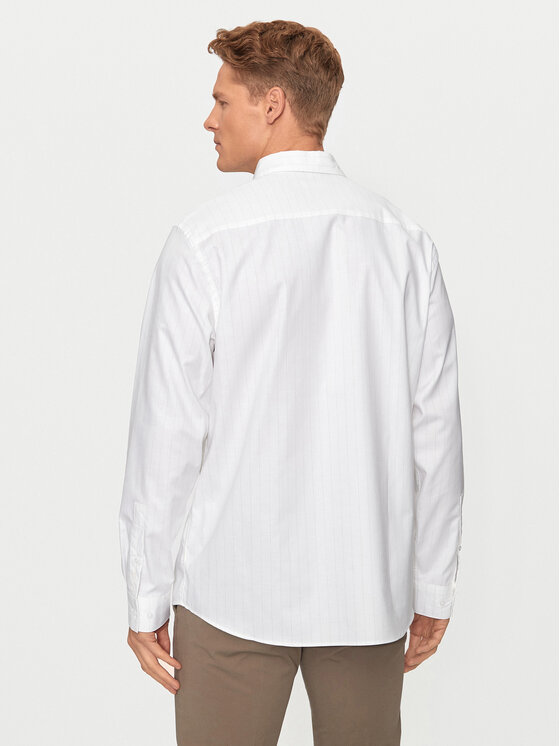 Calvin Klein Calvin Klein Πουκάμισο K10K113211 Λευκό Slim Fit