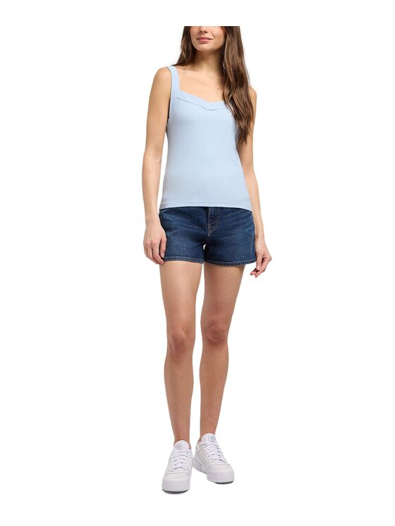 Lee Lee Szorty jeansowe Carol Short Granatowy Regular Fit