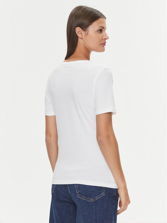 Tommy Hilfiger Tommy Hilfiger Тишърт WW0WW40526 Бял Slim Fit