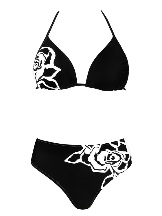 Miss Lou Miss Lou Bikini ML010 Czarny