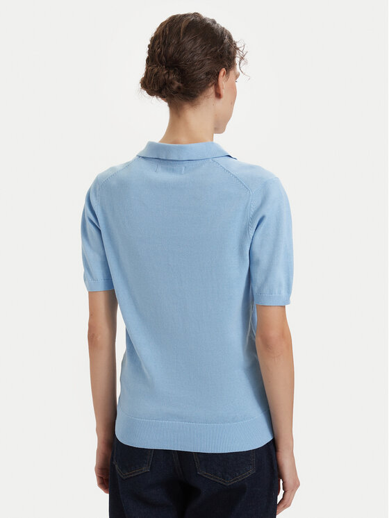 Beverly Hills Polo Club Beverly Hills Polo Club Polo särk P-SS26W-M550273 Helesinine Regular Fit