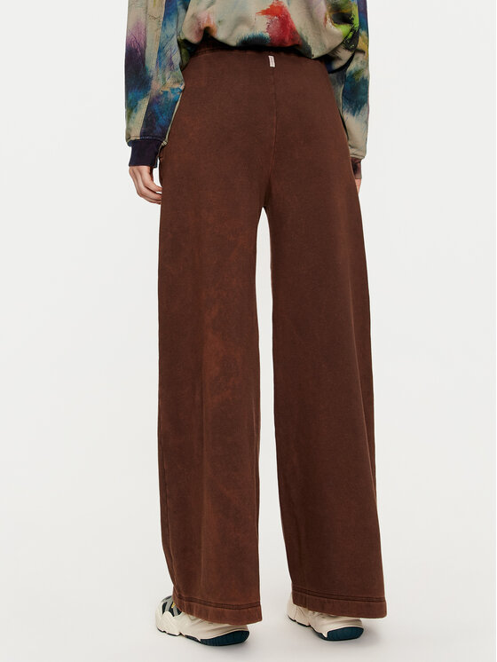 Deha Deha Spodnji del trenirke C12175 Rjava Relaxed Fit