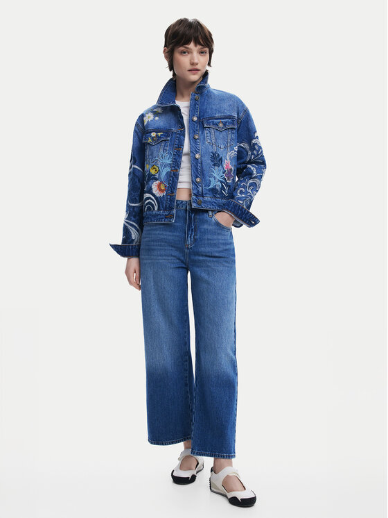 Desigual Desigual Джинсова куртка Misouri 25SWED55 Голубий Regular Fit