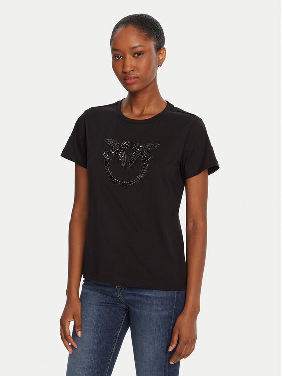 PINKO PINKO Tricou Quentin 100535 A2RN Negru Regular Fit