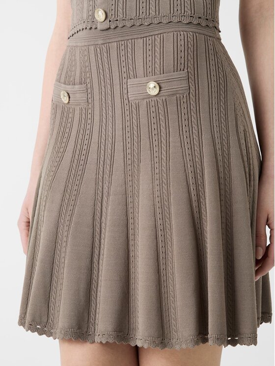 Guess Guess Mini sukně 183312 Béžová Classic Fit