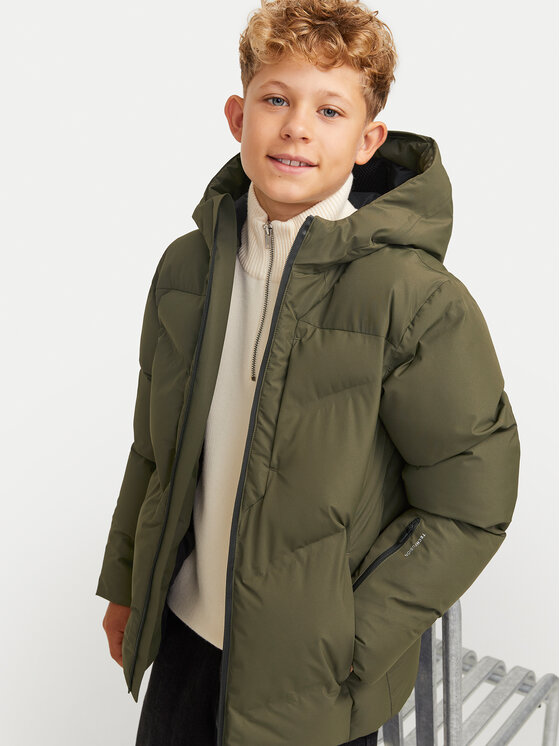 Jack & Jones Junior Jack & Jones Junior Kurtka zimowa Slay 12261353 Zielony Regular Fit