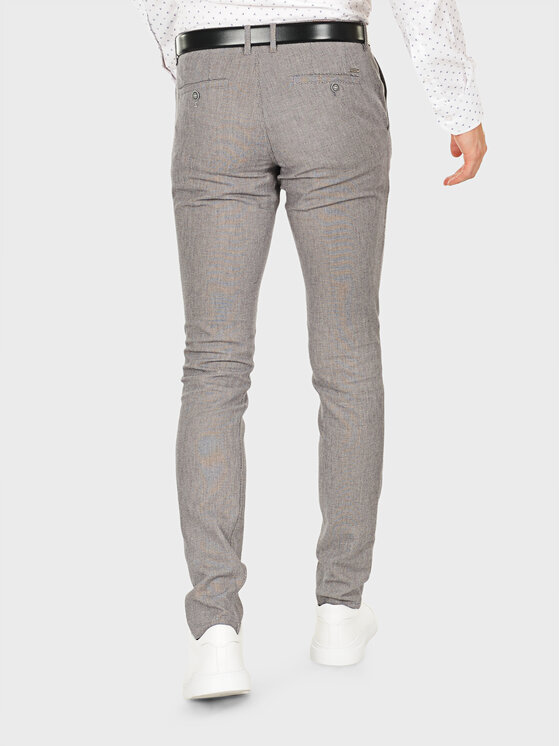 Evenemen Evenemen Spodnie materiałowe ENTERESAN Szary Slim Fit