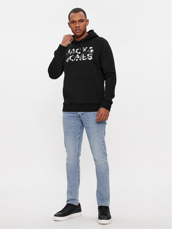 Jack & Jones Jack & Jones Bluza Jeff 12250682 Czarny Standard Fit