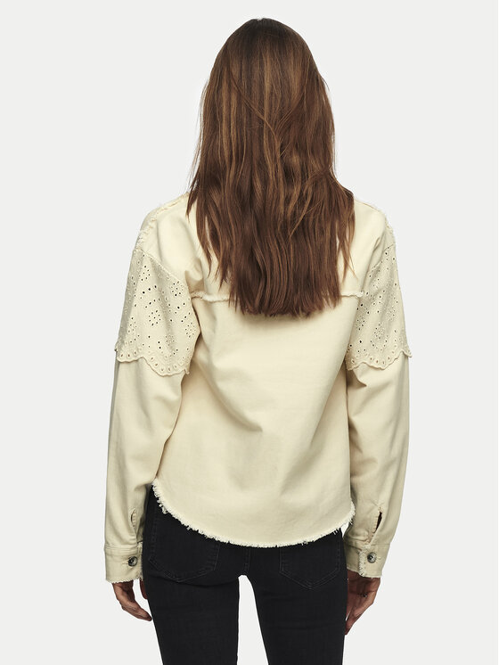ONLY ONLY Дънково яке Elena 15232378 Бежов Regular Fit