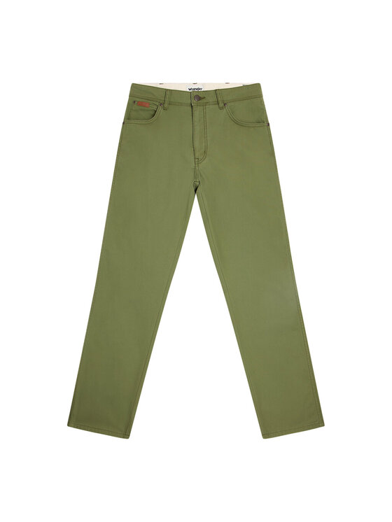 Wrangler Wrangler Spodnie materiałowe TEXAS Zielony Regular Fit