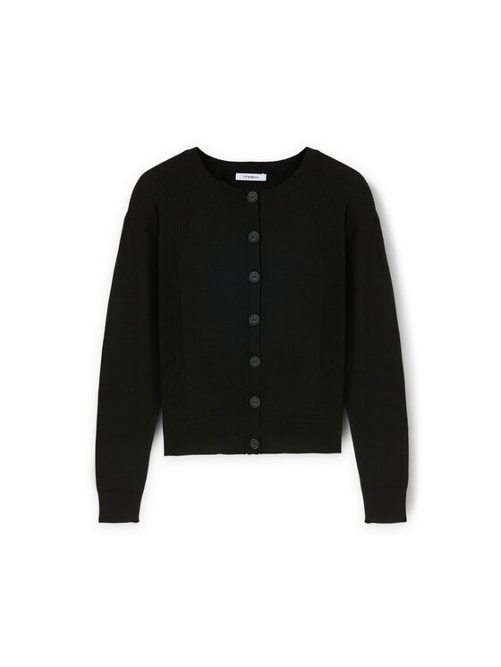 Motivi Motivi Cardigan M363W003524N033 Nero Regular Fit