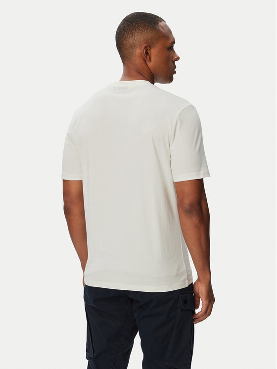 Napapijri Napapijri Tričko S-Bollo SS 3 NP0A8BAF Biela Regular Fit