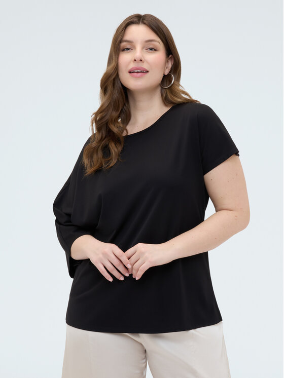 Fiorella Rubino Fiorella Rubino T-shirt G04SL008929N033 Nero Boxy Fit