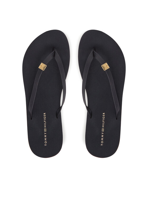 Tommy Hilfiger Tommy Hilfiger Čības uz pirksta Elevated Chic Beach Sandal FW0FW08523 Tumši zils